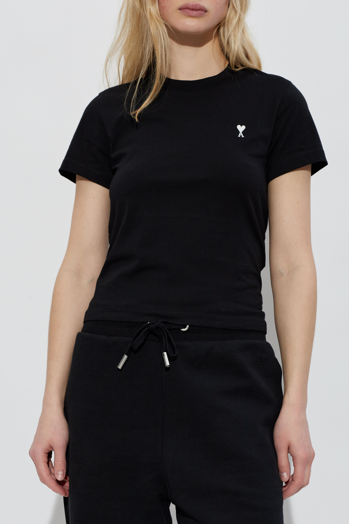 Ami Alexandre Mattiussi T-shirt with embroidered logo | Women's